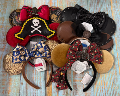 Genuine Disney Parks Pirates of the Caribbean Minnie Mouse Ears Headband 6 Style