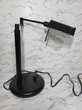 MCM Black Swing Arm Desk Table Pharmacy Lamp Drafting