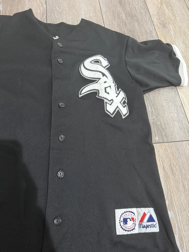 Camiseta blanca y negra de los Chicago White Sox Floyd 34 talla mediana majestuosa MLB Foto 2 de 4