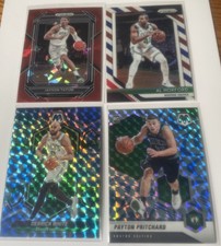 4 Boston Celtics Prizm Cards Tatum White Pritchard Horford