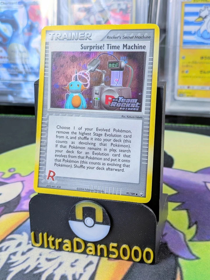 Surprise! Time Machine Reverse Holo 91/109 ex Team Rocket Returns 2004 EX/NM - Image 2 of 4