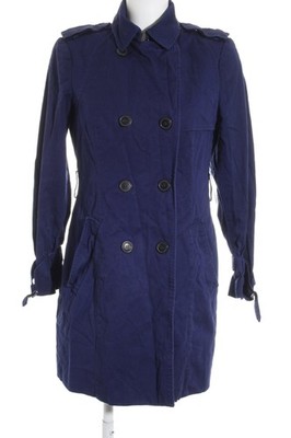 ZARA BASIC Übergangsmantel Damen Mantel Gr. DE 38 blau schlichter Stil