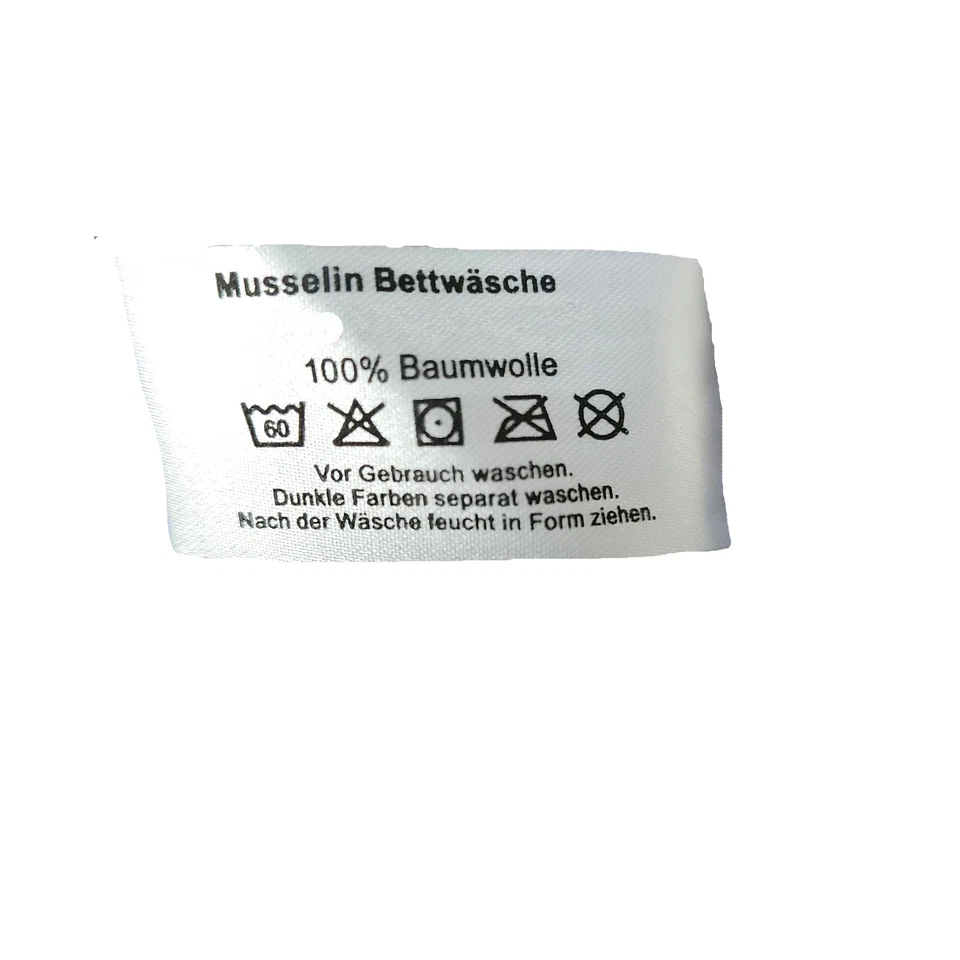 4tlg Musselin Bettwäsche Set 135x200+80x80 Bettbezug Kissenbezug Garnitur Top - Bild 4 von 4