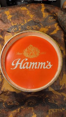 Vintage Hamm's Beer Metal Beer Serving Tray