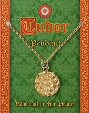 Tudor Rose Gold Pendant On Gold Chain