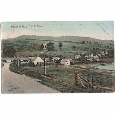 STRACHUR BAY Argyllshire, Loch Fyne Postkarte, gestempelt 1907