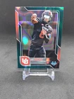 2025 Bowman Chrome University Football Teal Lava Refractor Nate Johnson #57