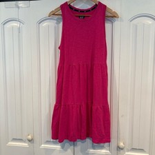 Gap Pink Tiered Tank Dress Size Medium