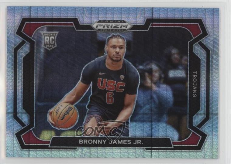2024-25 Panini Prizm Draft Picks Hyper Prizm Variations Bronny James Jr #86 5i3