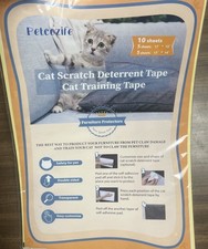 Pet Cat Scratch Deterrent Tape Cat Training Tape - 10 Sheets - NEW