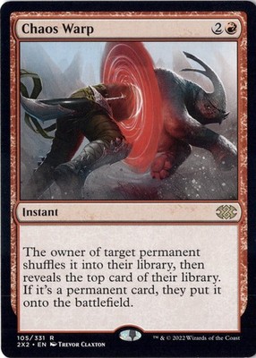 Chaos Warp Double Masters 2022 Normal NM Magic MTG R 105