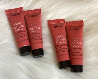 Aveda Nutri Plenish Shampoo & Conditioner Deep Moisture 0.34oz/10ml Each Travel