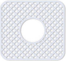 2 Pack Silicone Sink Protector for Kitchen Sink, Trellis Pattern 12 X 11" Sink G