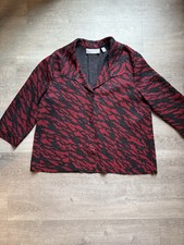 Chico  s Travelers Collection Crinkled Fabric Animal Print Blazer Size 3 XL/16 