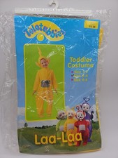 Vintage 90s Teletubbies Laa-Laa Yellow Halloween Costume Size 4-6 Disguise