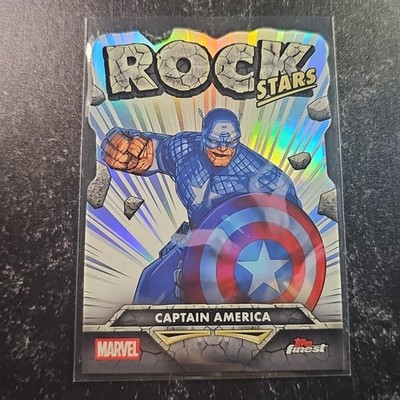 2026 Topps Finest Fantastic Four RS-02 CAPTAIN AMERICA! Rock Stars