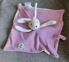 Moulin Roty Stripe Bunny Rabbit Comforter Blanket