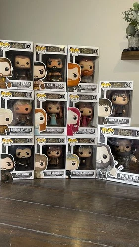 Funko Pop Game of Thrones Figurine Lot of 11 NEW - Jon, Wun Wun, Khal, & more
