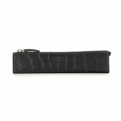 BARNEYS NEW YORK Federmäppchen 2256667 Krokodil-Stil Farbe Schwarz Neu von JP