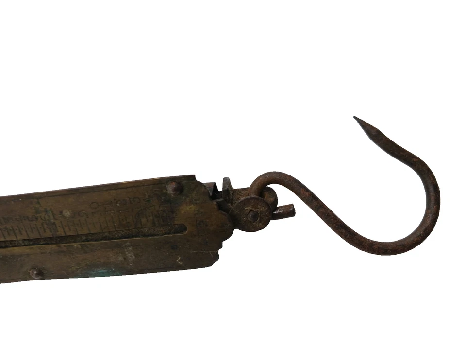 vintage SALTER'S POCKET BALANCE PATENT peson ancien 15 kg - Photo 3/4