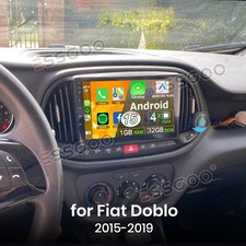 Android 15 autoradio 32 GB CarPlay navigatore GPS WIFI RDS BT per Fiat Doblo 2015-2019
