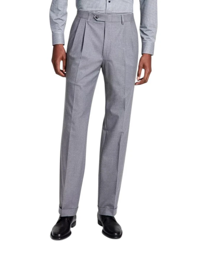 Michael Kors Mens Classic fit Dress Pants 42 / 30 MId Grey Solid Stretch