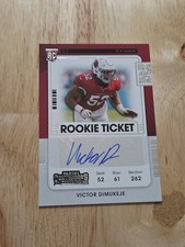 2021 Contenders VICTOR DIMUKEJE Rookie Ticket Autograph #242 Rookie Auto