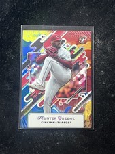 Hunter Greene 2025 Topps refractor primario prístino 3/10 rojos