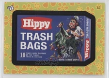 2008 Topps Wacky Packages Flashback 1 Black Border Hippy Trash Bags #57 1i7