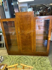 Art Deco Burr Walnut display cabinet