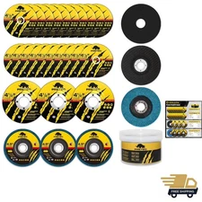 26 Packs Angle Grinder Cutting Flap Grinding Disc Wheel 4 1/2in Inches - 20 P...