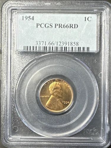 1954-P PCGS PR66RD Lincoln Wheat Cent Proof