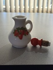 Collectible Avon Items - Strawberries and Cream Bath Foam decanter.