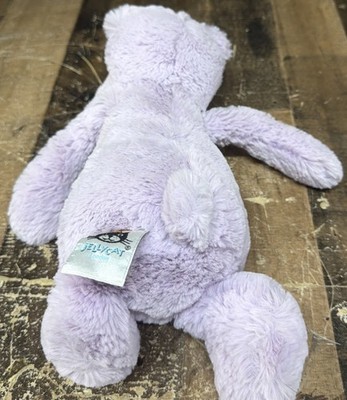 Jellycat Bashful Lilac Hippo Medium 12in Plush Animal Toys for