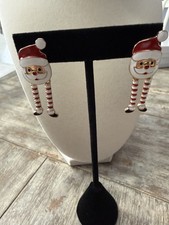 Whimsical Santa Stocking Earrings