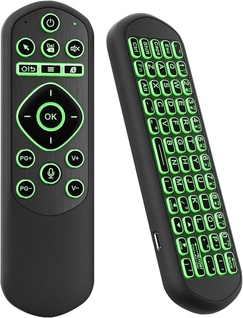 Air Mouse Bluetooth Universal Remote Backlit 2.4G USB TV Raspberry
