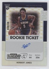 2021 Panini Contenders Rookie NBA 75th Anniversary Ticket Herbert Jones Auto 4t6