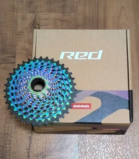 🚴SRAM RED XG-1290 E1 Cassette, 12-Speed, 10-36t, For XDR Driver Body, Rainbow🌈