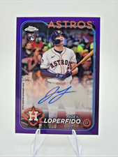 2024 Topps Chrome Update Joey Loperfido RC Auto Purple Refractor /250