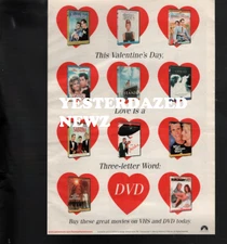 2003 Print Ad for Paramount DVD & VHS release for Valentines Day