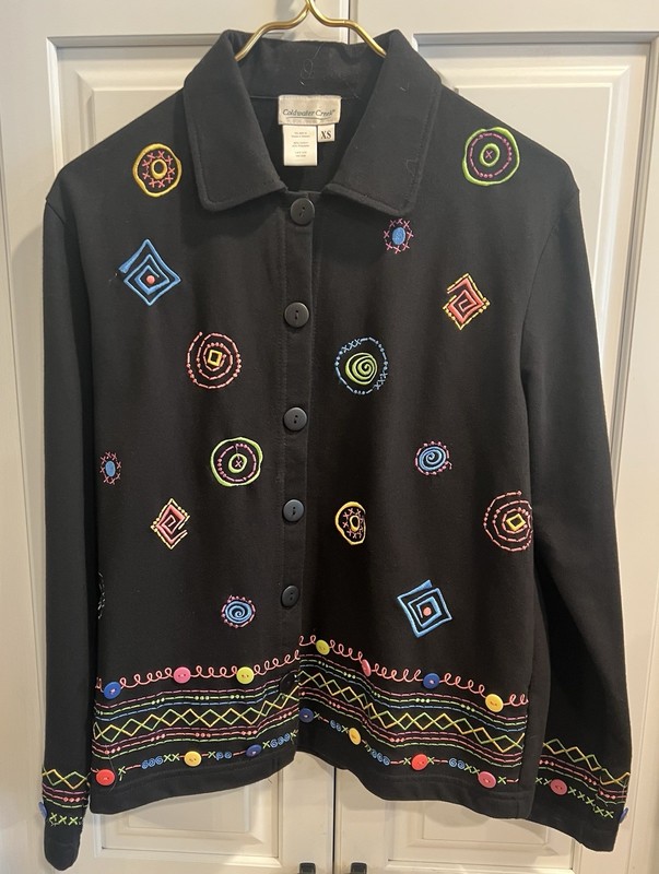Coldwater Creek Women’s Embroidered Jacket Size XS