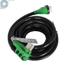 Green 50 Amp RV Extension Generator Power Cord Locking Connector 15/25/50Ft