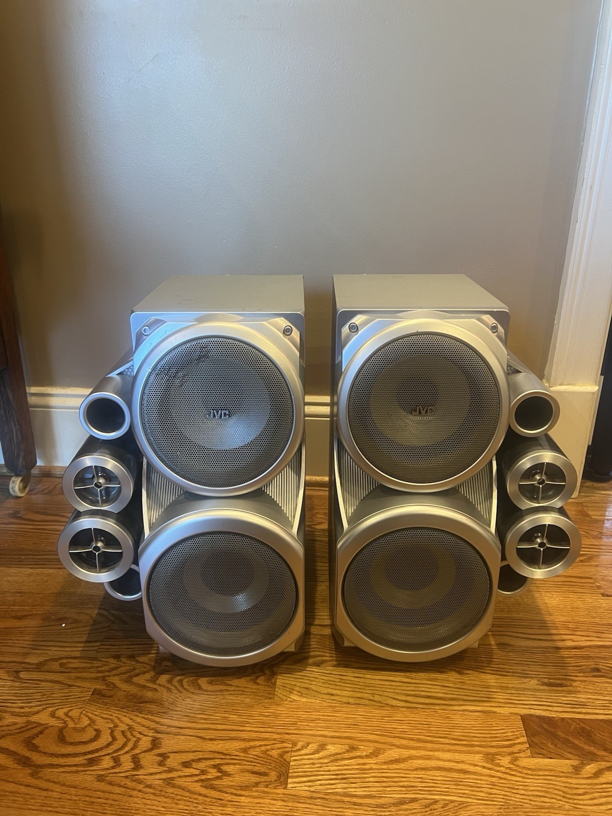 JVC Twin Giga Tube SP-HXD77 Speakers Pair Working and Tested