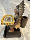 Cuesta-Rey Native American Figure Statue Cigar Holder Tray Store Display — photo 4