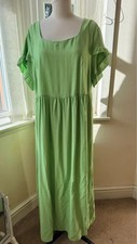 Shein Curve Green Floaty Maxi Dress size 0XL
