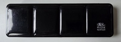 Vintage Winsor und Newton Metall Aquarell Künstler Farbe Dose Palette