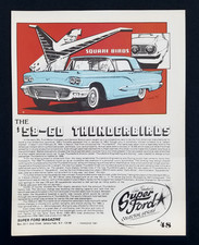 1958 1959 1960 Ford Thunderbird Super Ford Magazine Collector Series Literature