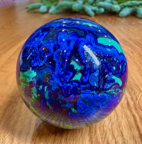 100% Echte Kugel aus Azurit, Malachit 100% Echte Kugel aus Azurit, Malachit