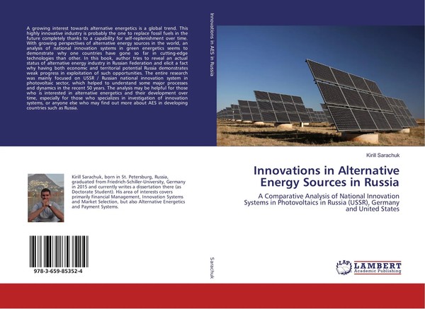 Kirill Sarachuk | Innovations In Alternative Energy Sources In Russia | Buch-image