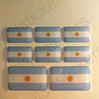 Sticker Argentina Resin Domed Stickers Argentina Flag 3D Vinyl Adhesive Decal